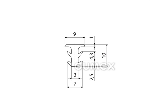 SILIKONPROFILE T-FORM